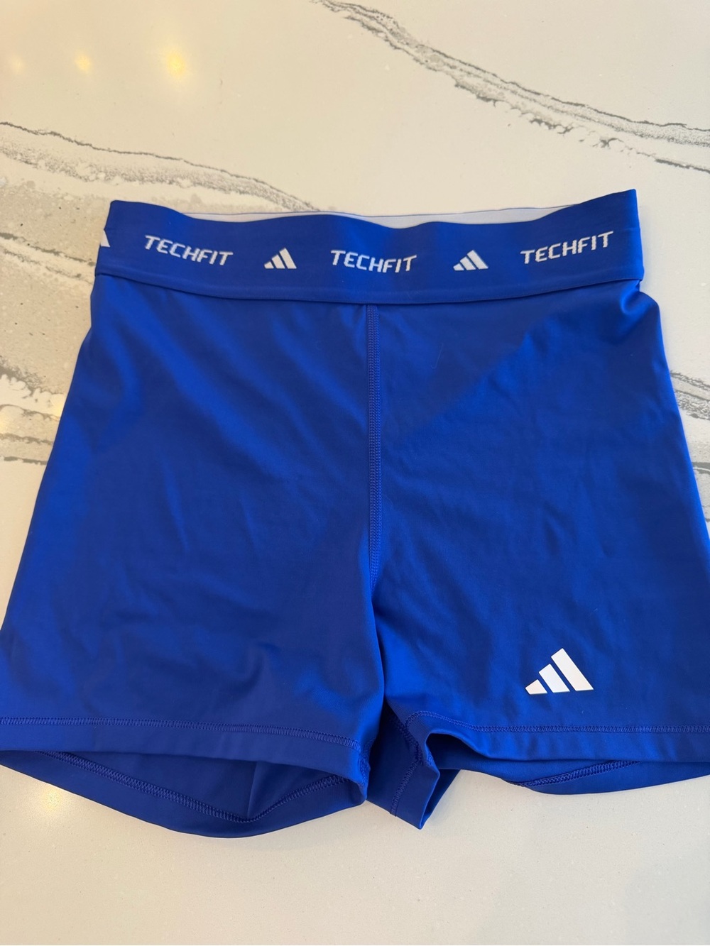 adidas Techfit Women's Blue Performance Compression Shorts